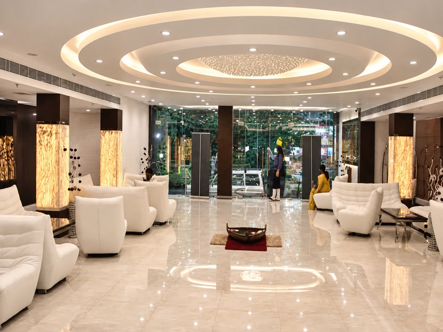 The welcome lobby